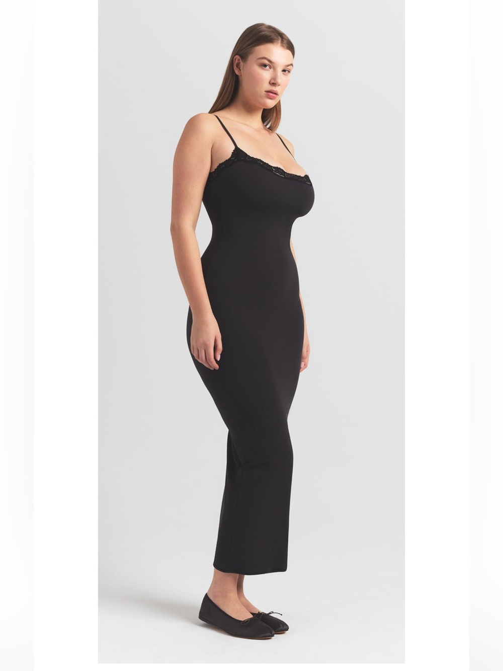 NWT SKIMS FITS EVERYBODY LACE LONG SLIP DRESS | LARGE